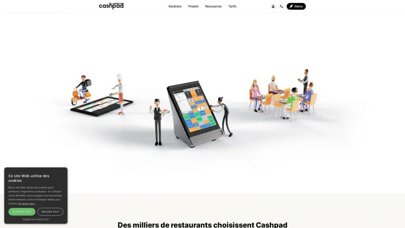 Homepage of Cashpad