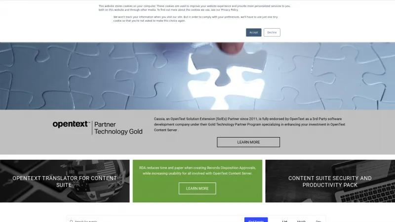 Homepage of Content Suite Security and Productivity Pack