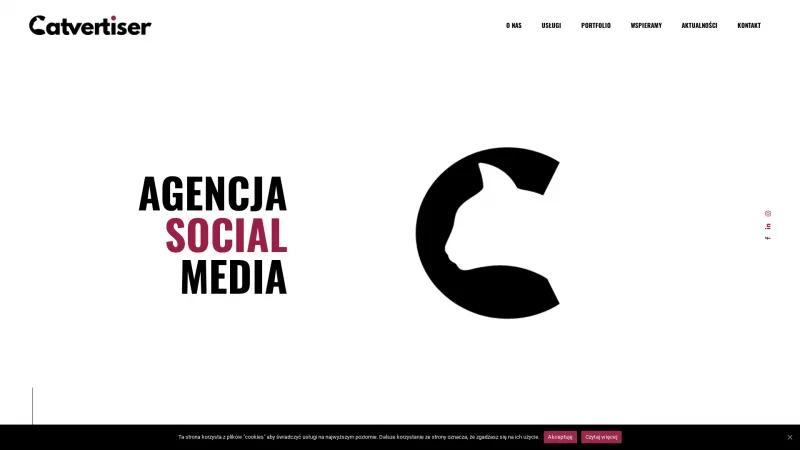 Homepage of Catvertiser