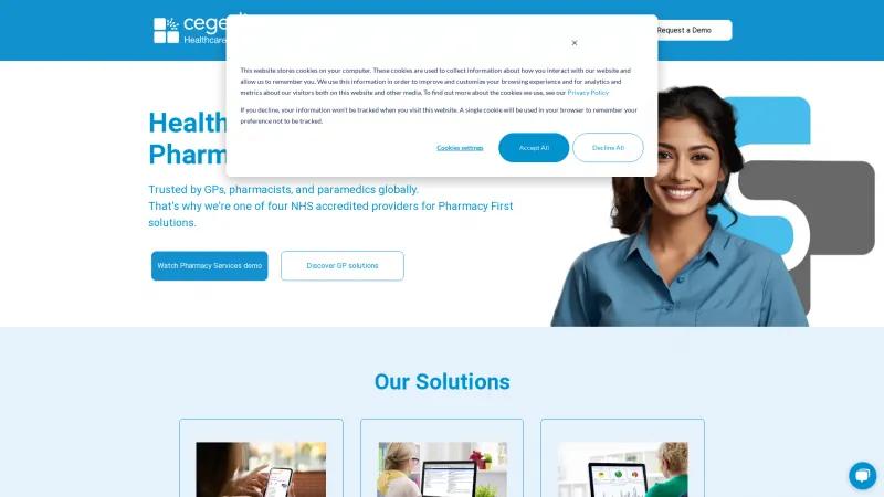 Homepage of Cegedim Healthcare