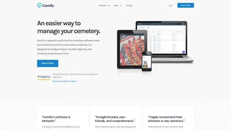 Homepage of Cemify