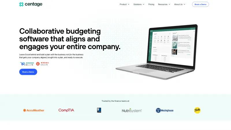 Homepage of Budget Maestro