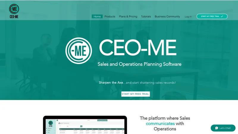 Homepage of CEO-ME