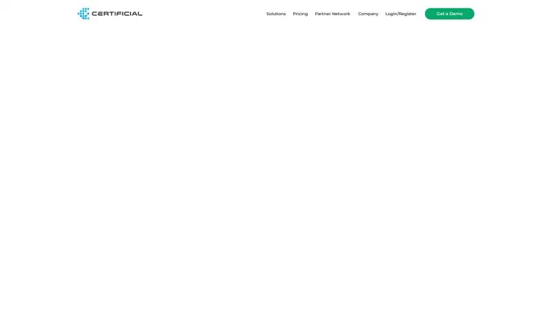 Homepage of Certificial