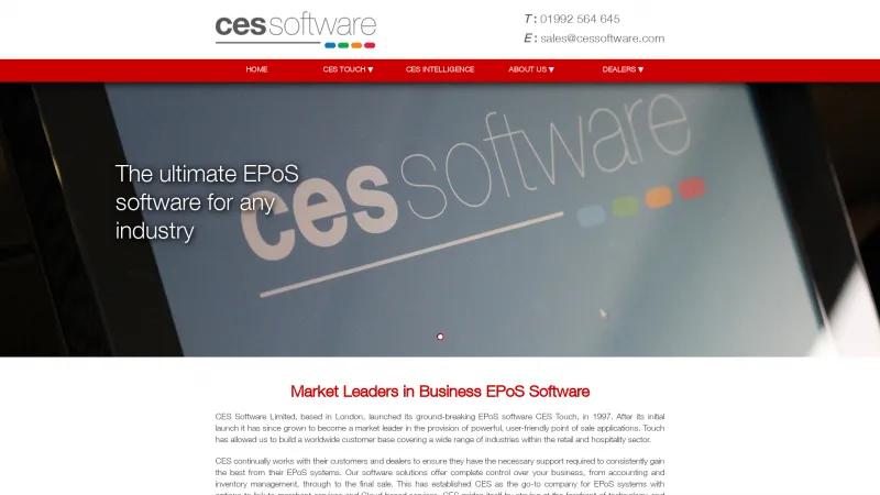 Homepage of CES Touch