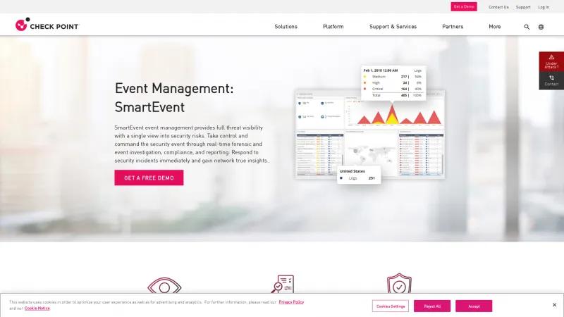 Homepage of SmartEvent