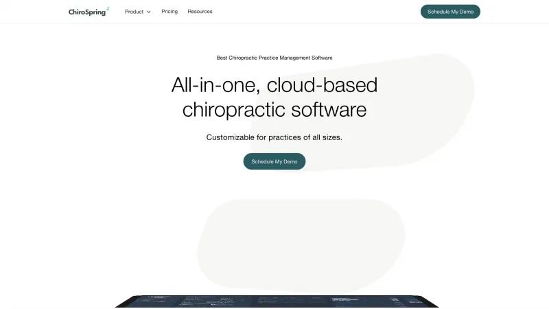 Homepage of ChiroSpring