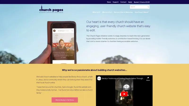 Homepage of Church Pages