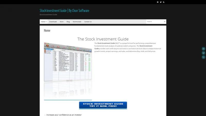 Homepage of Stock Investment Guide