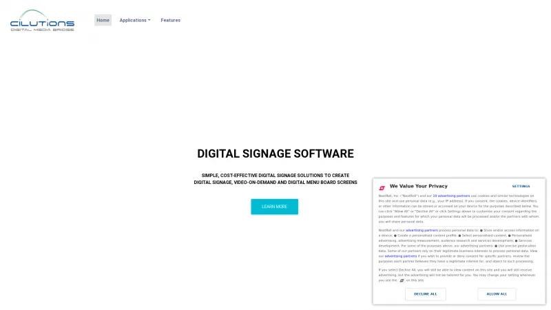 Homepage of Digital Media Bridge