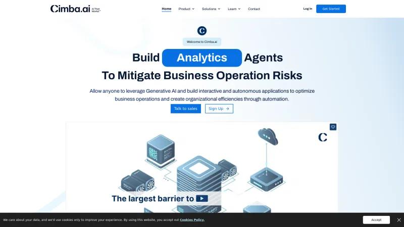 Homepage of Cimba