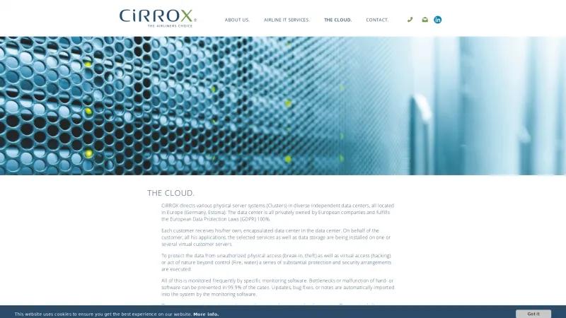 Homepage of CiRROX