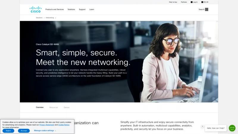 Homepage of Cisco SD-WAN