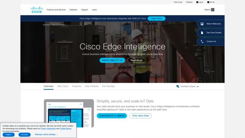 Homepage of Cisco Kinetic