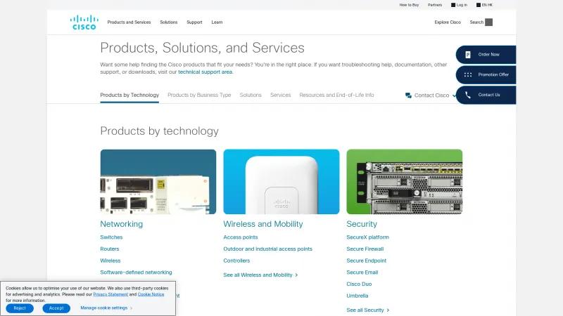 Homepage of Cisco Meraki