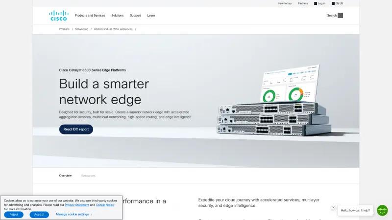 Homepage of Cisco Catalyst 8500 Series Edge Platforms