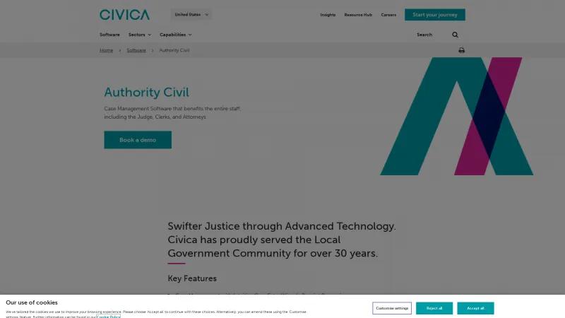 Homepage of Authority Civil