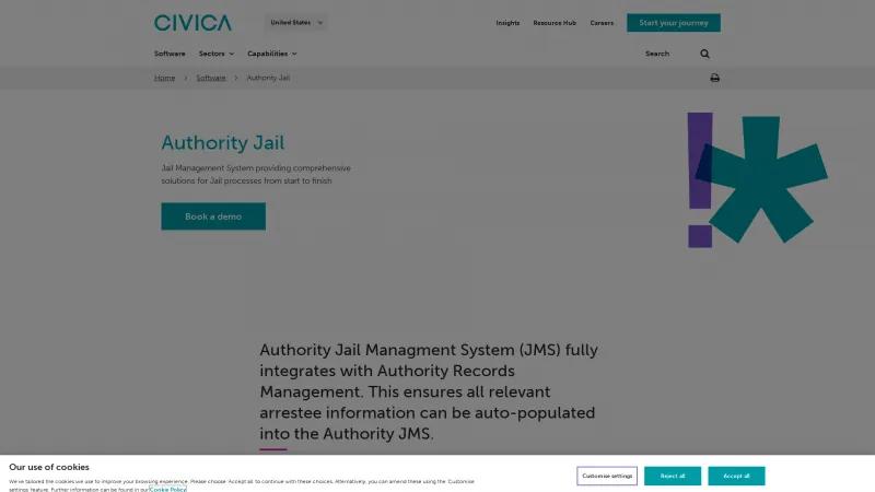 Homepage of Authority Jail