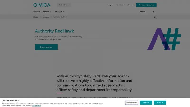 Homepage of Authority RedHawk