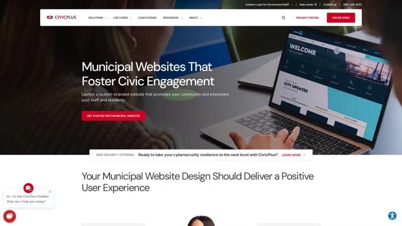 Homepage of CivicEngage