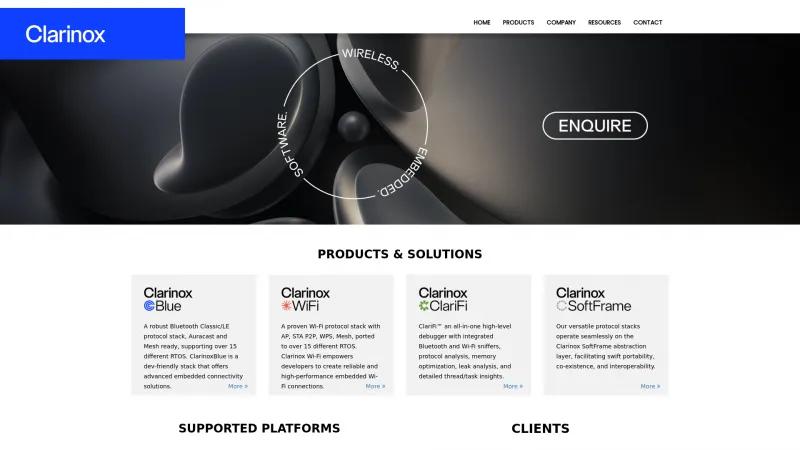 Homepage of ClarinoxBlue