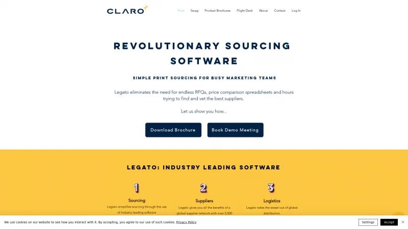 Homepage of Legato