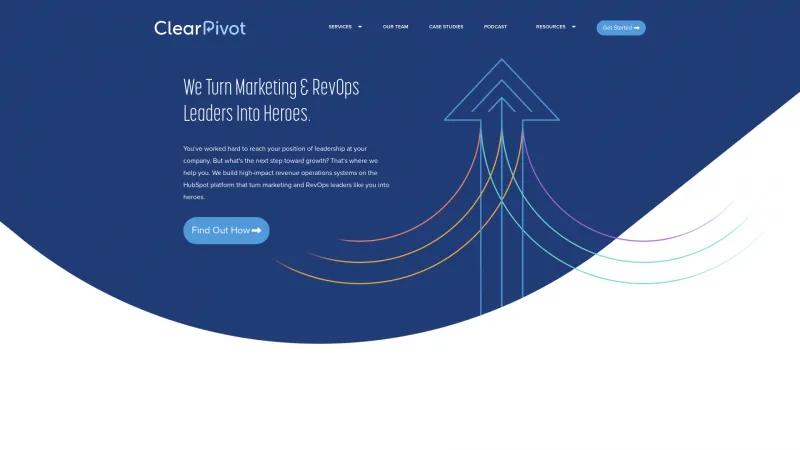 Homepage of ClearPivot