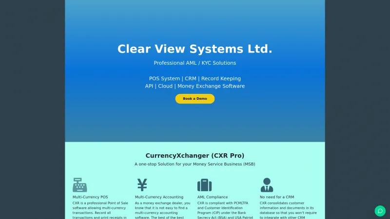 Homepage of Clear View KYC