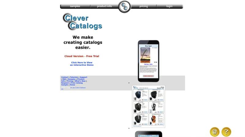 Homepage of CleverCat