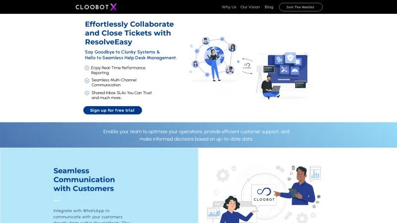 Homepage of ResolveEasy