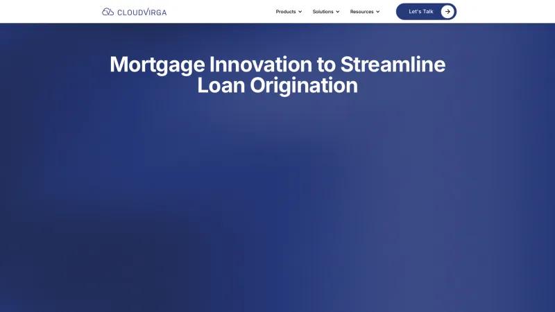 Homepage of Cloudvirga