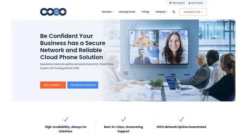 Homepage of Coeo