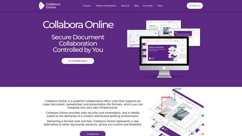 Homepage of Collabora Online