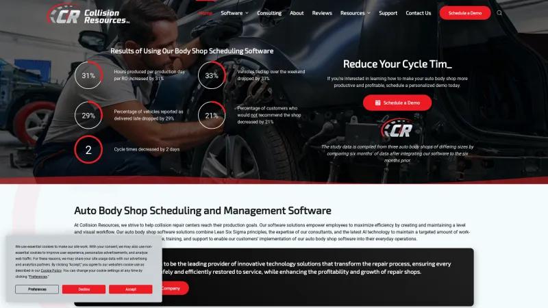 Homepage of CR Auto Scheduler