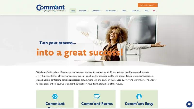 Homepage of Comm'ant