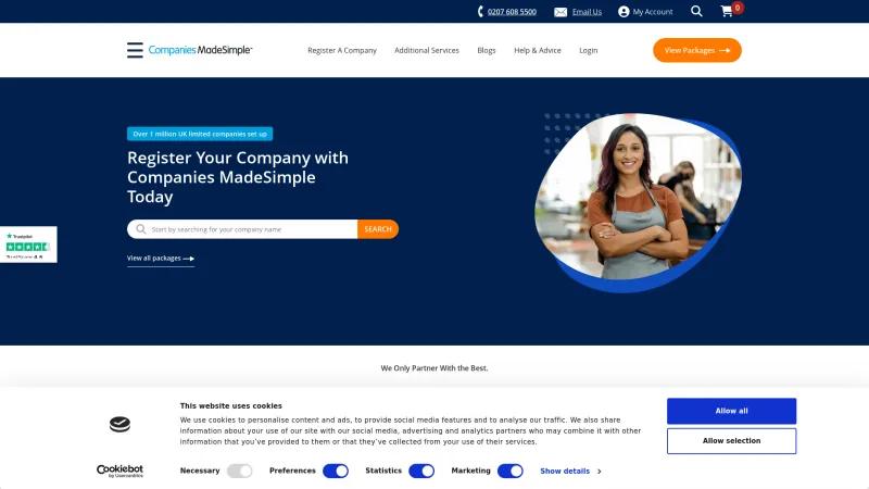 Homepage of Company Formation MadeSimple