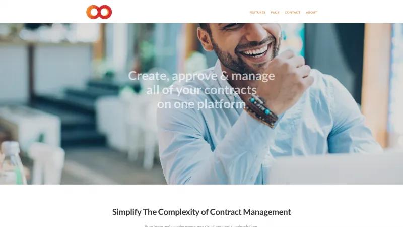 Homepage of Complete Contract Management