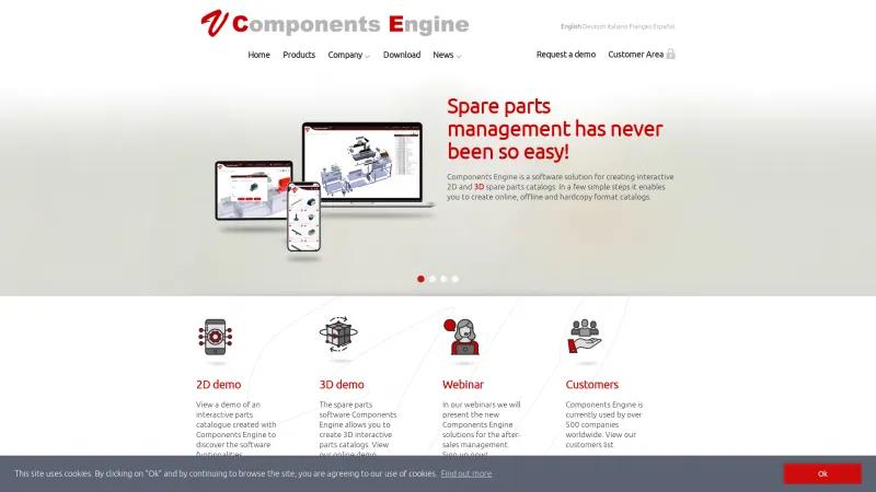 Homepage of Components Engine