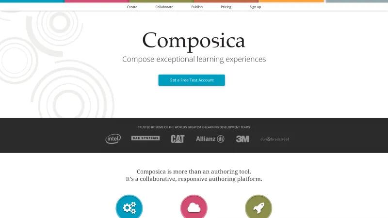 Homepage of Composica