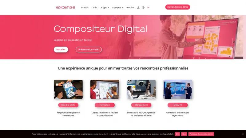 Homepage of Compositeur Digital