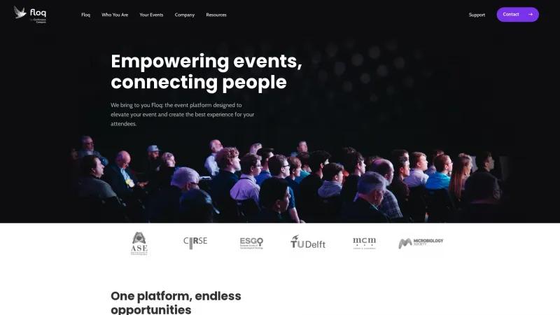 Homepage of Conference Compass