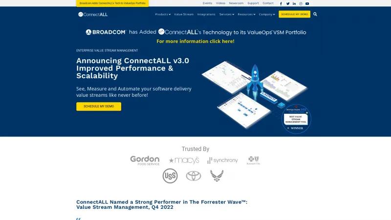 Homepage of ConnectALL