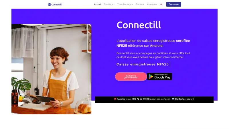 Homepage of Connectill