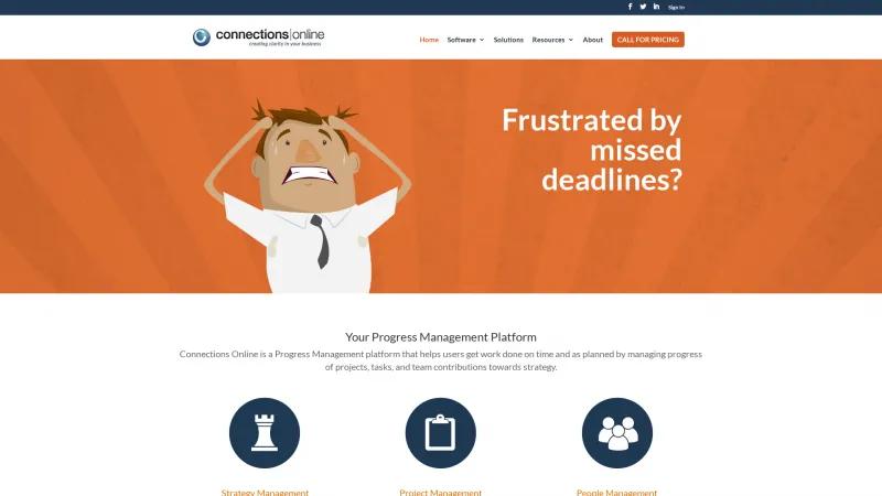 Homepage of ConnectionsOnline