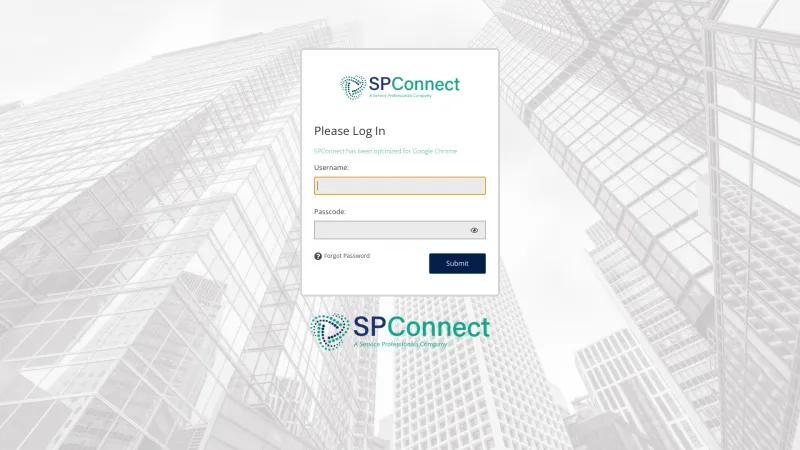 Homepage of Connect Software