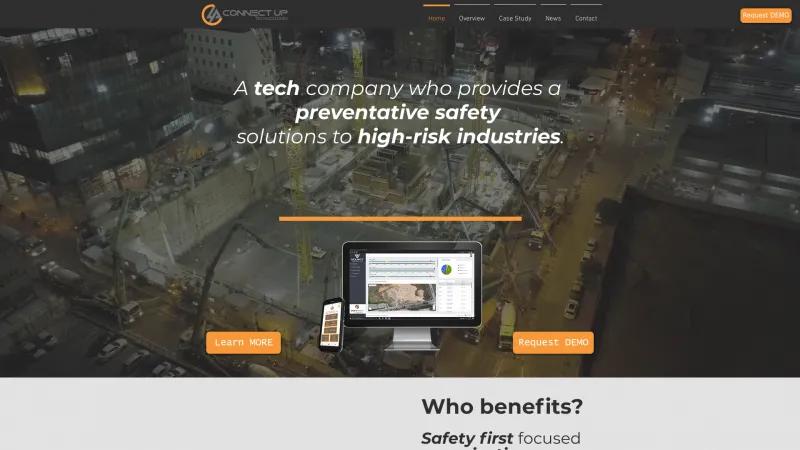 Homepage of Connect Up Technologies