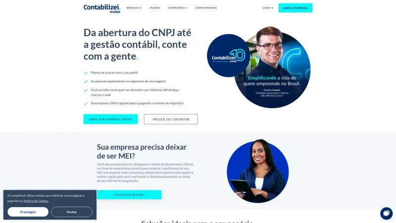 Homepage of Contabilizei