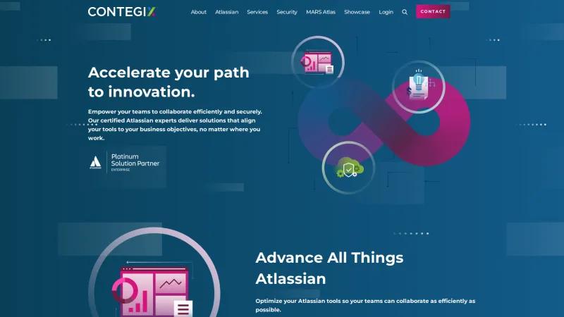 Homepage of Contegix