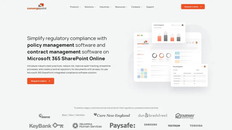 Homepage of ConvergePoint