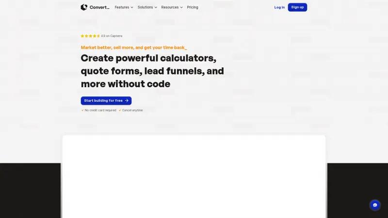 Homepage of ConvertCalculator